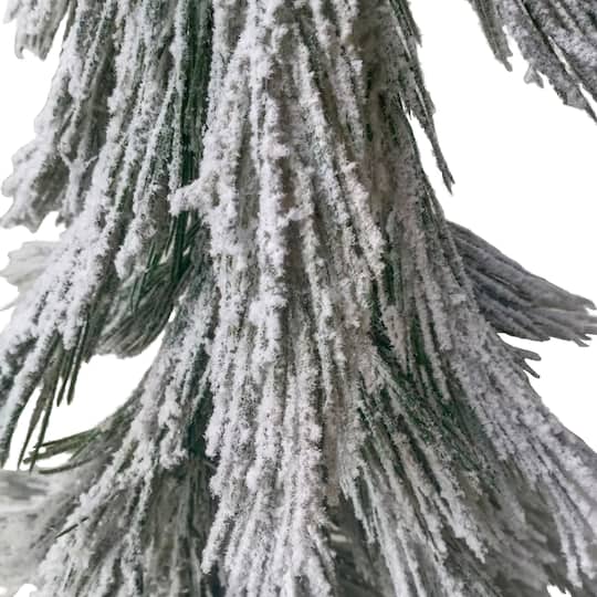Northlight 4ft. Unlit Heavily Flocked Pine Sprig Artificial Christmas Tree